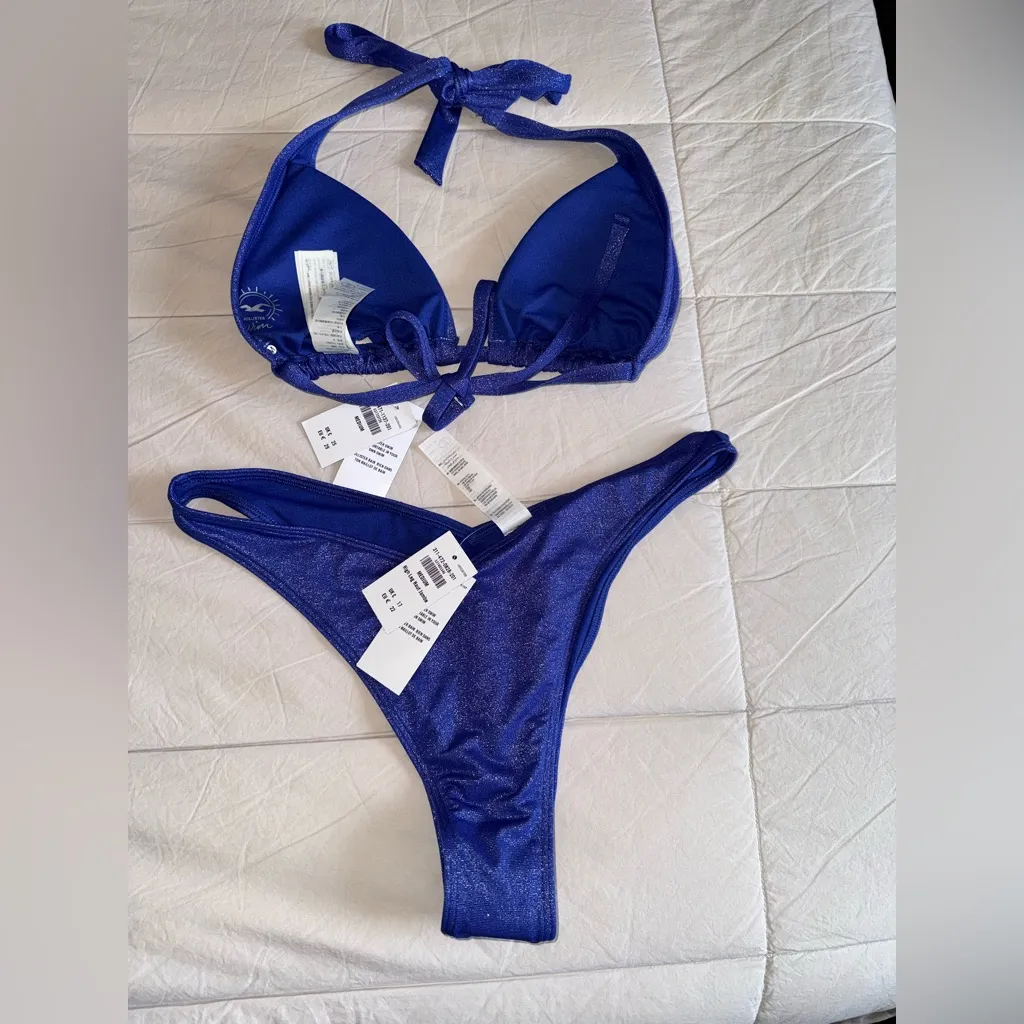 Hollister Shimmering Blue Bikini Set - Image 3