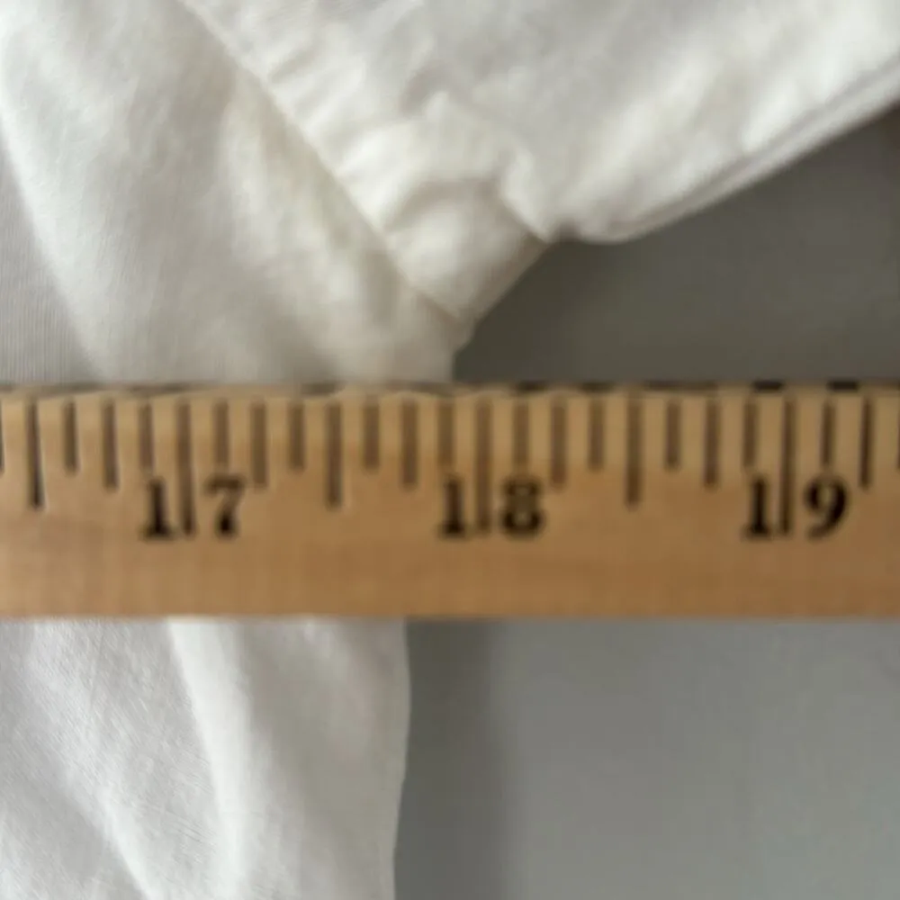 Cloth & Stone  Tencel Button Down Shirt  Raw hem and pockets Size Small White - Image 11