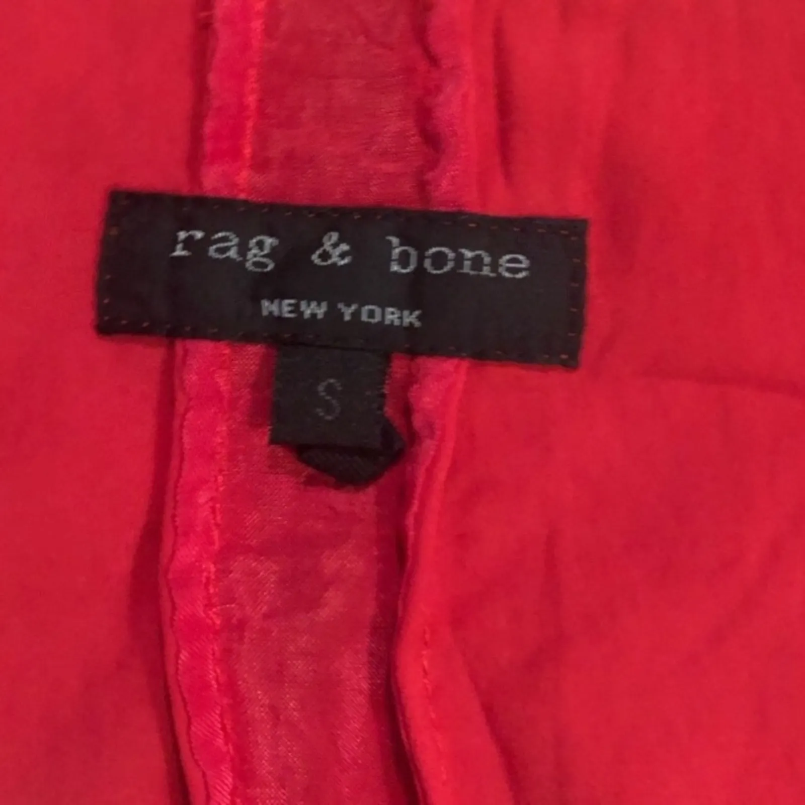Rag & Bone Sleeveless Top Red-Orange - Image 3