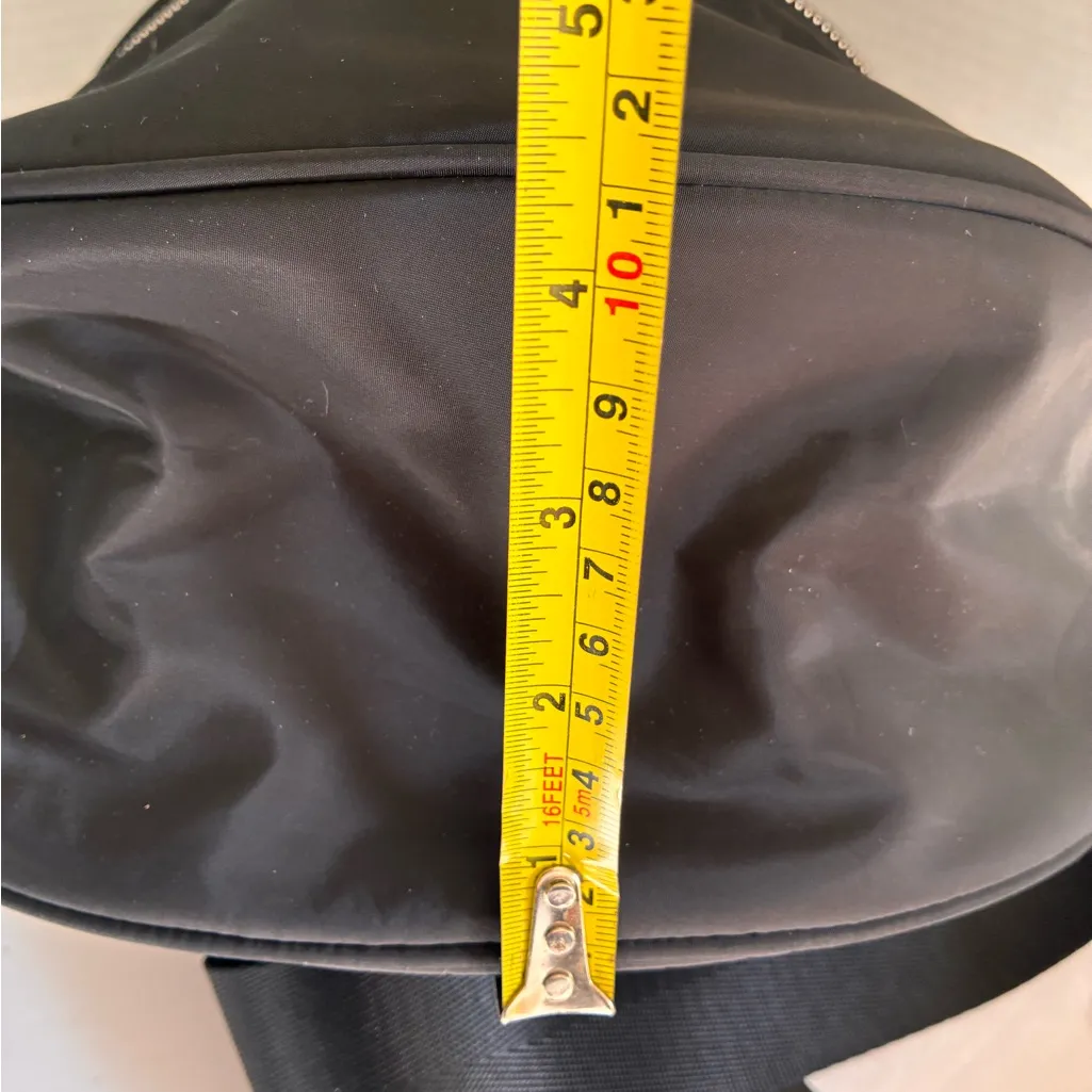 NWOT Black Waist Bag with Silver Lemon Accents - very heavy and well made! - Image 9