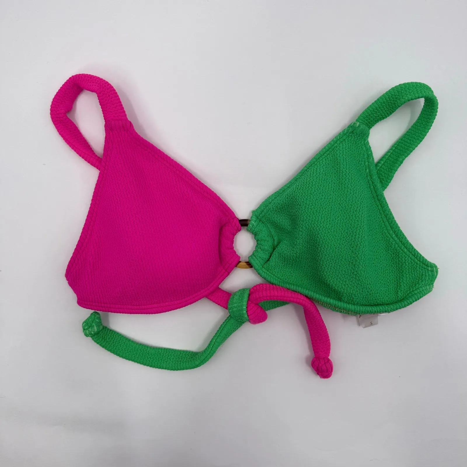 PILYQ PQ Swim Bikini Top Size Small NEW Kiwi Reef Two - Image 11