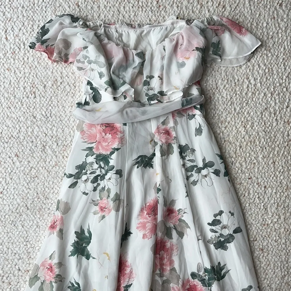 Yumi Kim Bridesmaid Carmen Maxi Floral Dress Ivory XS‎ - Image 9
