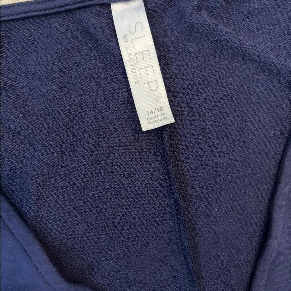 Sleep by Cacique Size 14/16 Blue dress with white tassels, sleep, loungewear - Image 3