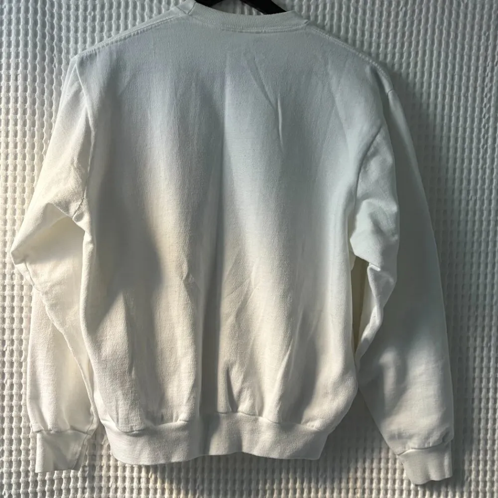 Vtg Poco Loco Club Cancun white sweatshirt with pockets women's small/medium - Image 4
