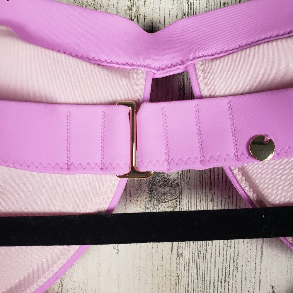 NWT Victoria's Secret Berry Gelato Pink Essential Halter Bikini Top Women's XL - Image 5