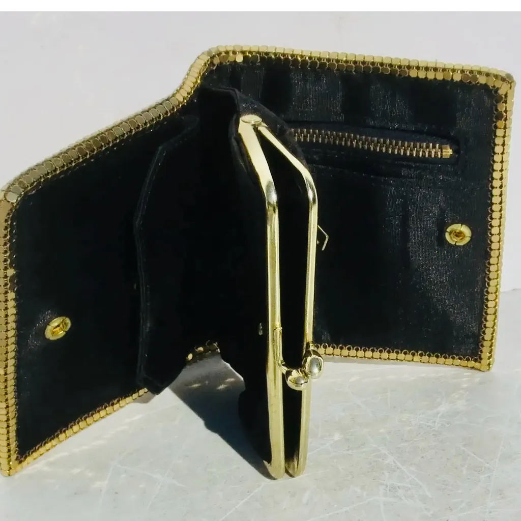 Vintage Gold Mesh Wallet circa 1960’s - Image 6