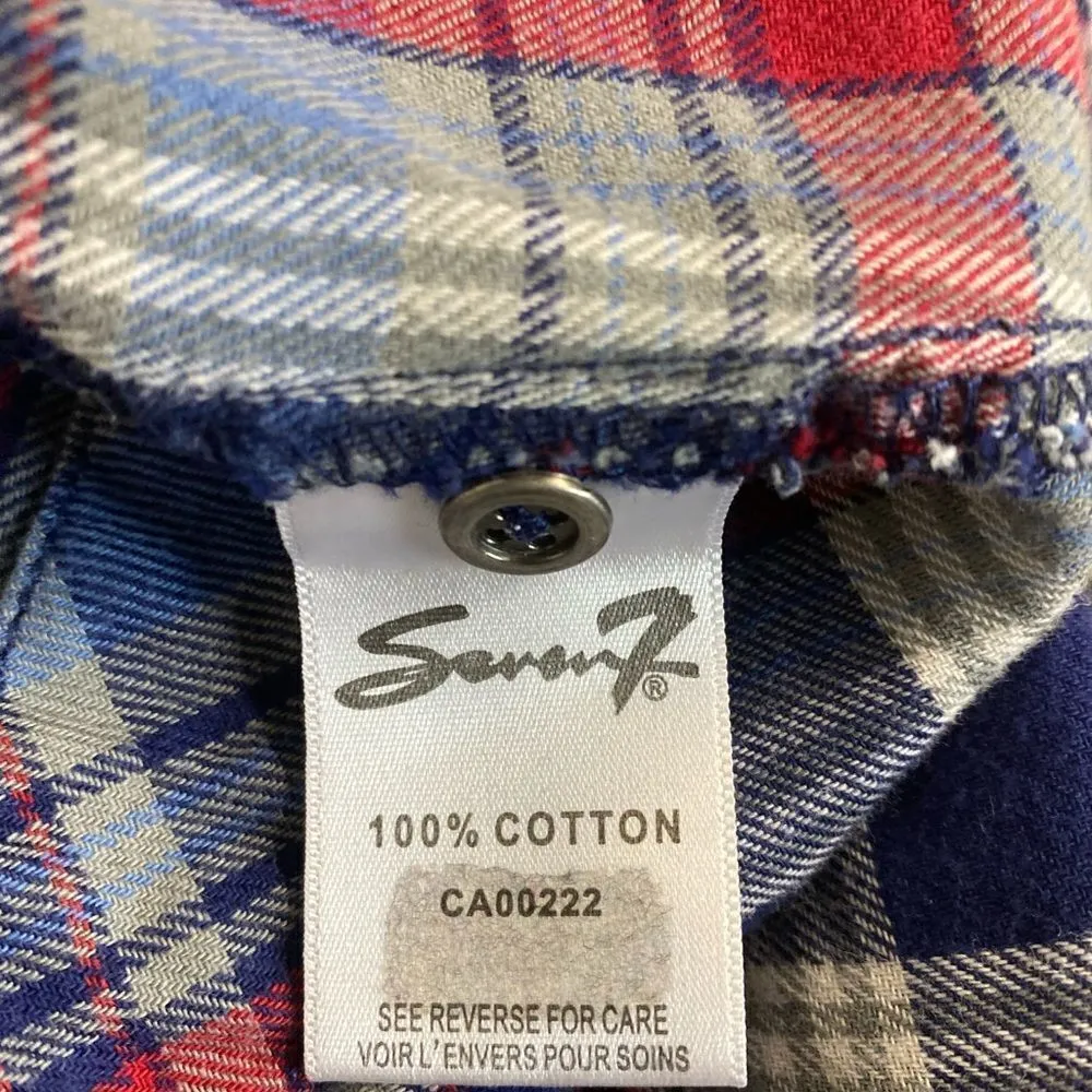 #321 SEVEN7 JEANS Plaid Button Down - Image 8