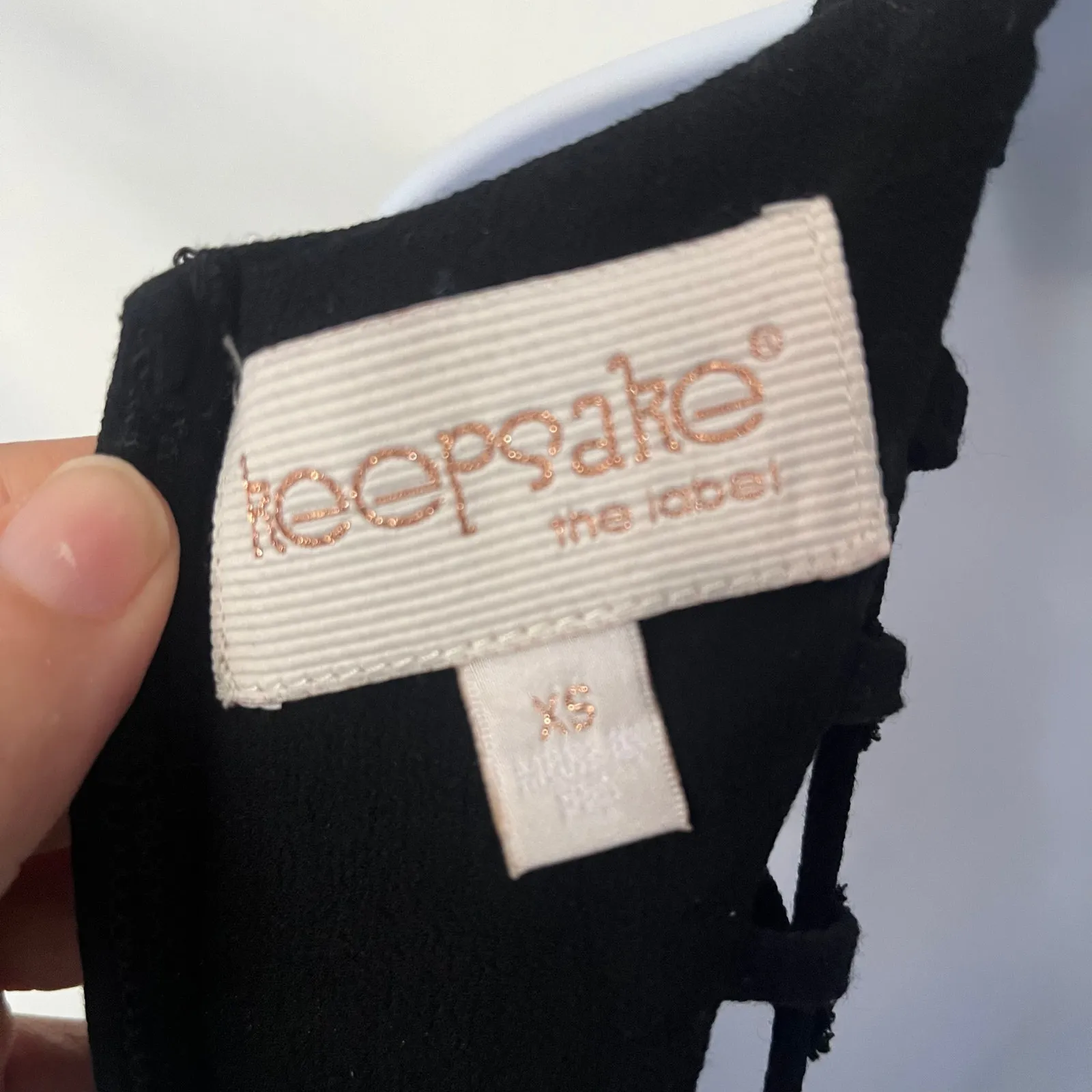 Keepsake The Label Spider Web Maxi Dress Sz XS Sheer Slit Vampy Whimsigoth Prom Black - Image 11