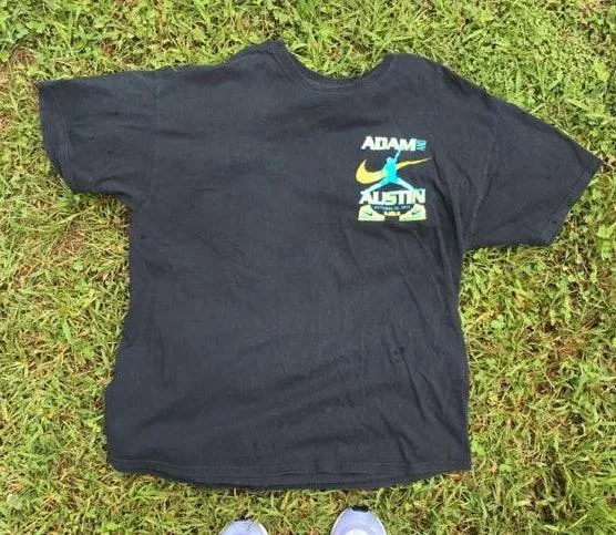 BLACK BLUE AND YELLOW  AIR JORDAN GRAPHIC TEE - Image 3