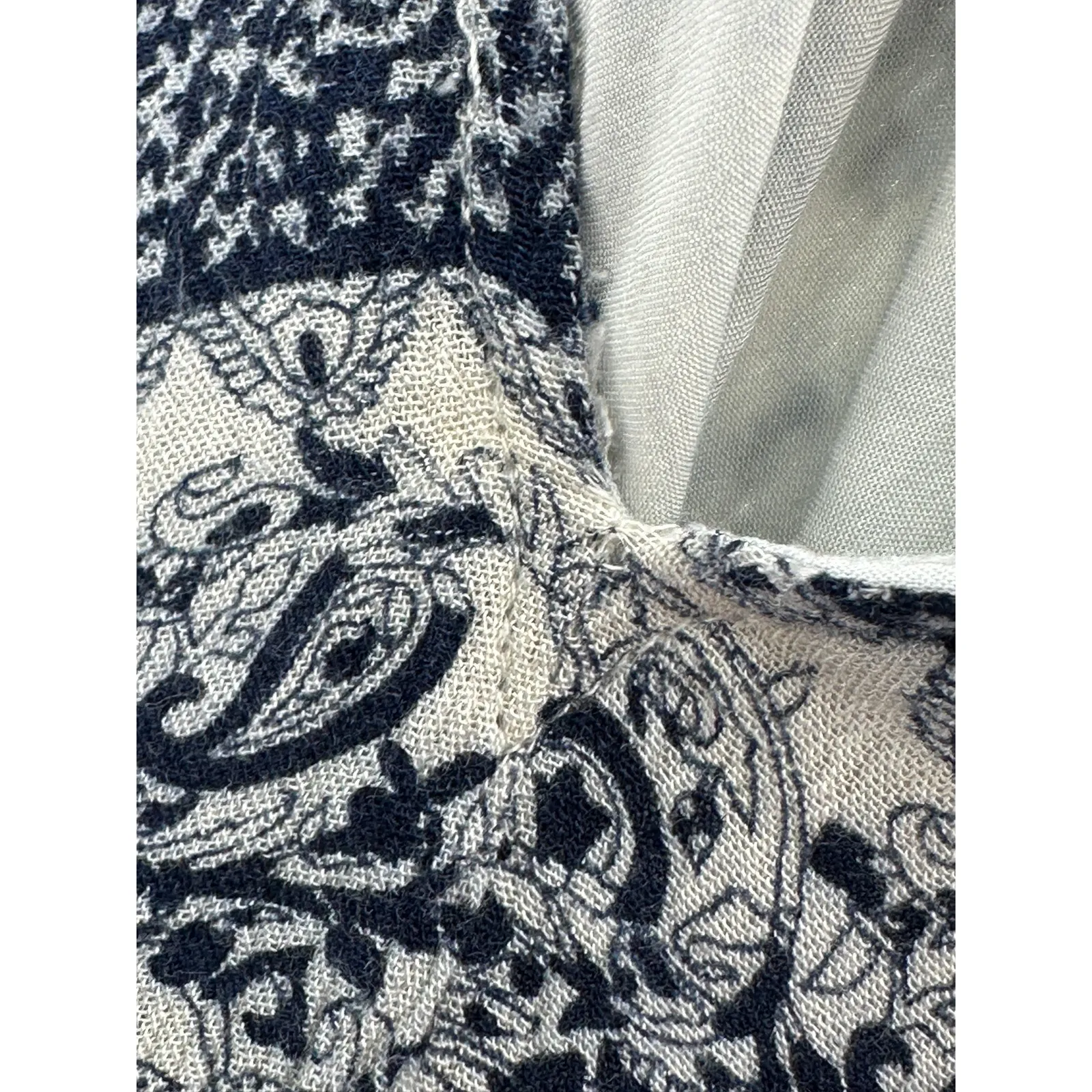 Sugar + Lips Womens Bandana Dress Size S Blue Paisley Tank Flowy Boho Hippie - Image 2