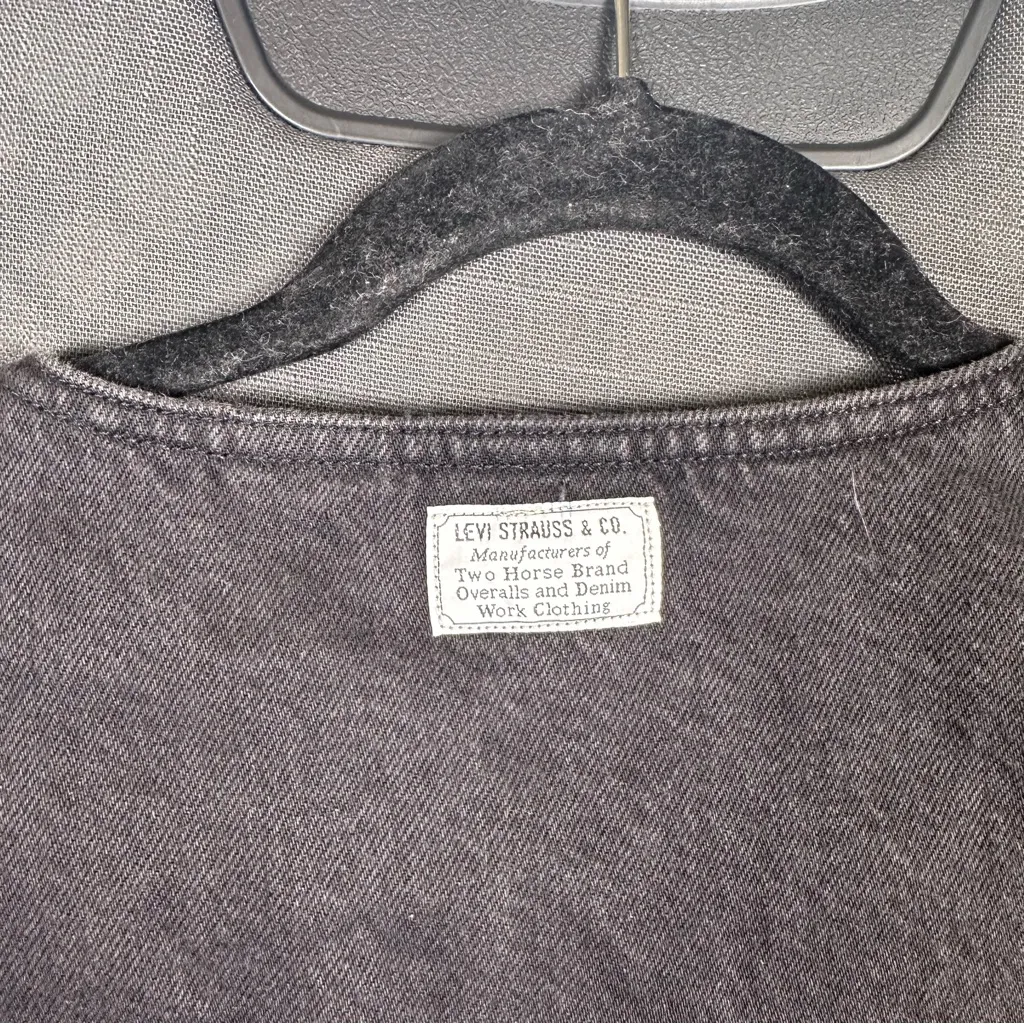 Levi's Black Long Sleeve Denim Dress - Image 3