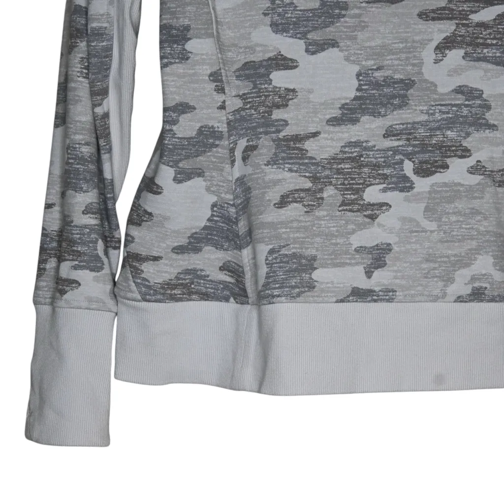 Athleta Women's M Triumph Zip Front Hoodie in Gypsum Camo - Image 7