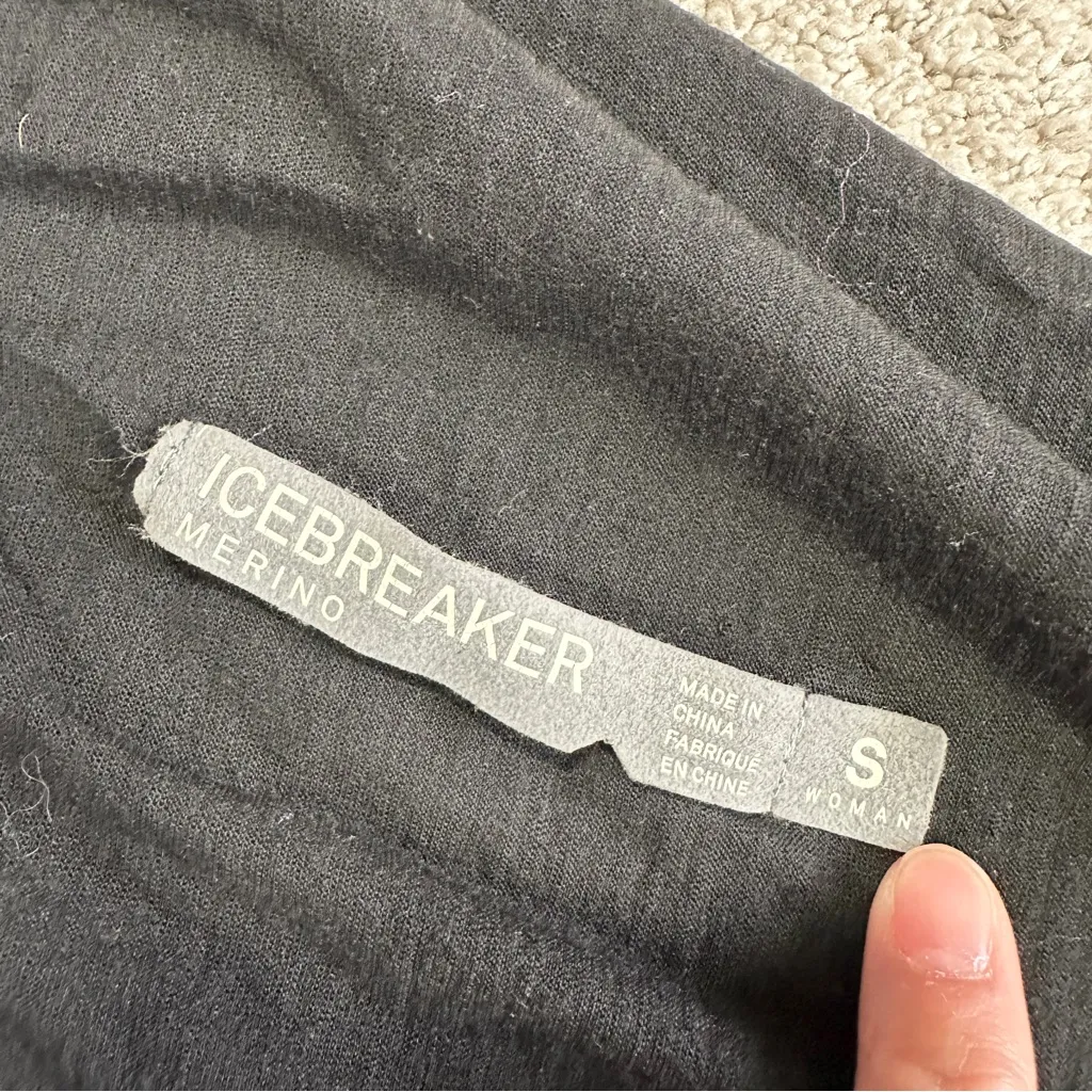 Icebreaker Women’s Merino Wool Sydney Wrap Cardigan Open Front Sweater Black S - Image 11