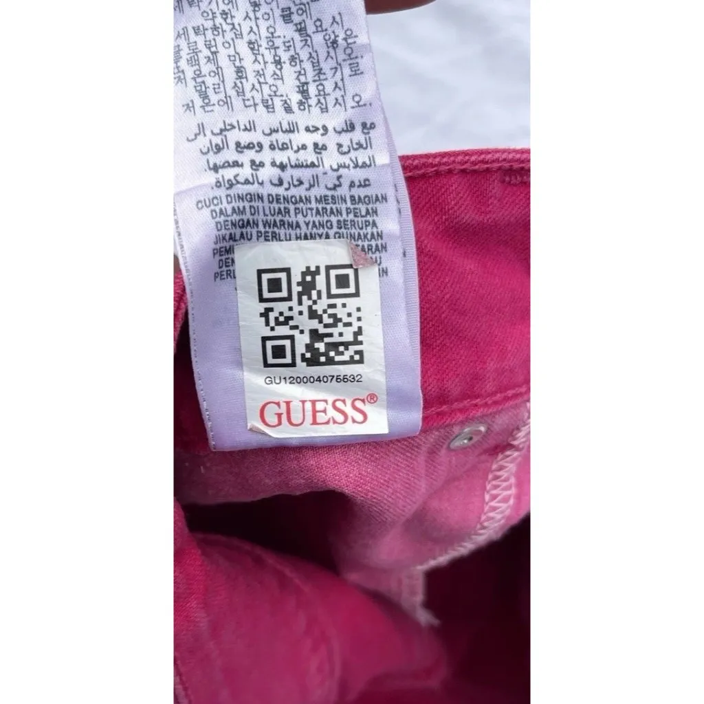 Vintage Guess Los Angeles Hot Pink Women’s Jeans Pants Size 26 - Image 15