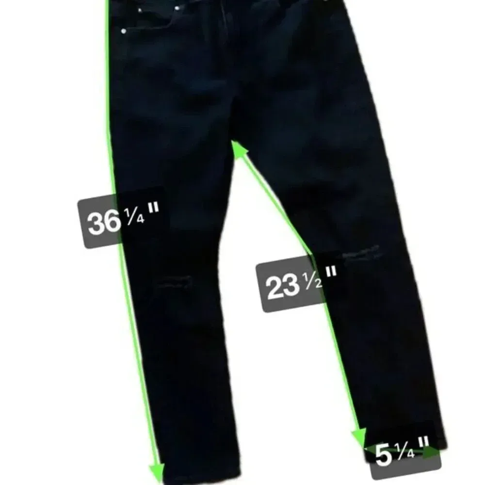 ASOS Black Ankle Length‎ Pants Size 32 30 - Image 4