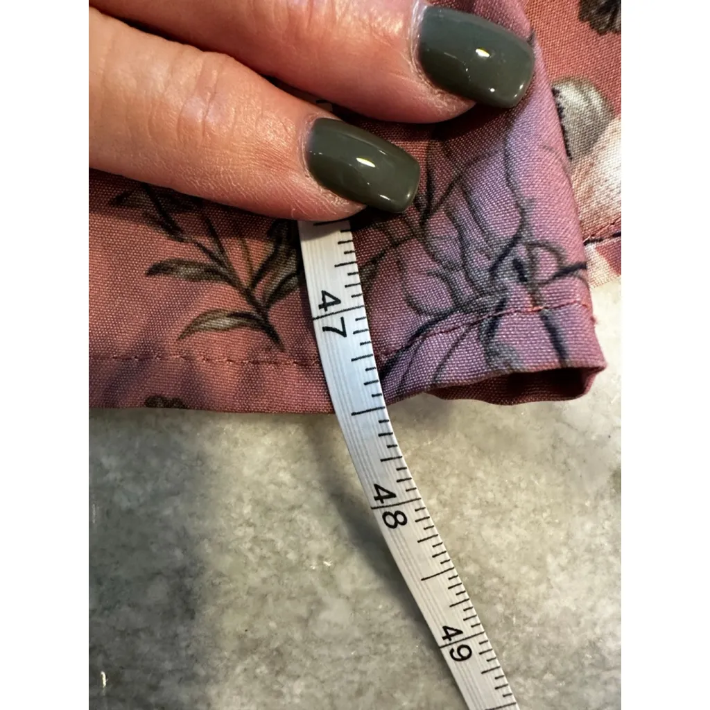 Women's BLOOMCHIC Plus Size 18 Rust Floral Midi Dress White - Image 9