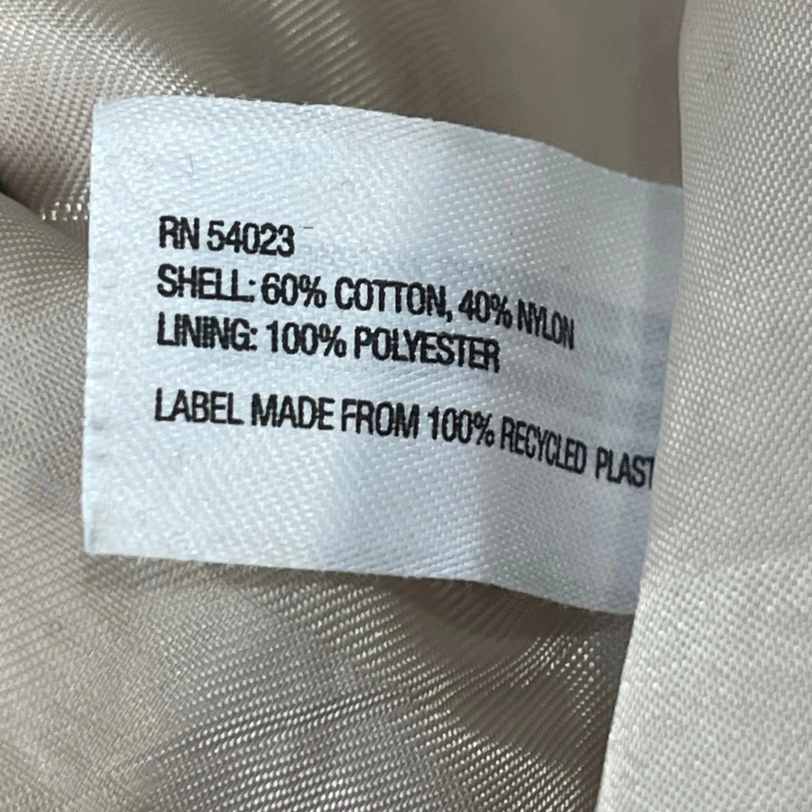 GAP Beige Long Sleeve Mock Neck Belted Double Breasted Trench Coat Jacket Size S - Image 5