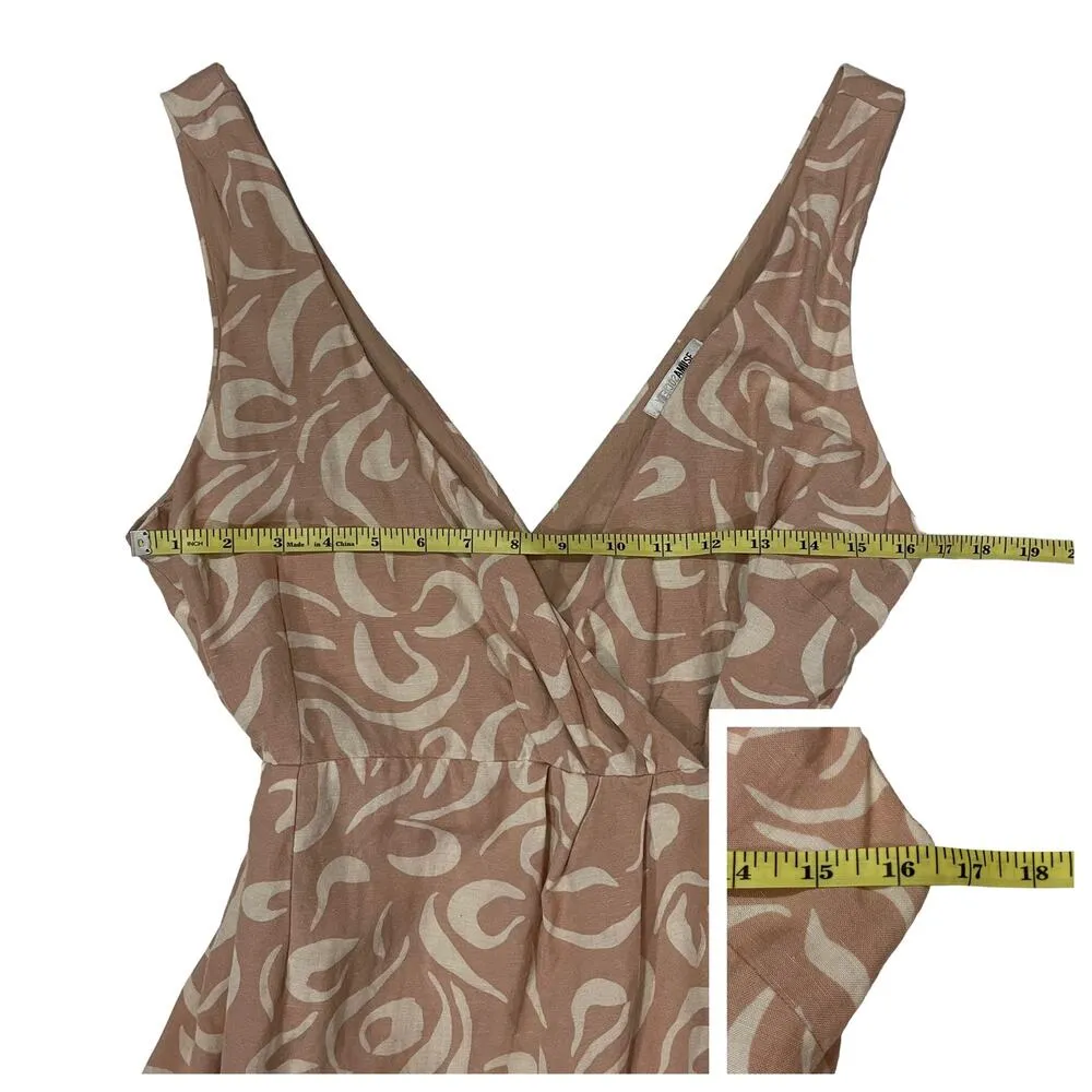 Amuse Society Regatta Woven Mini Wrap Dress - Coral Sands - Small - Image 6