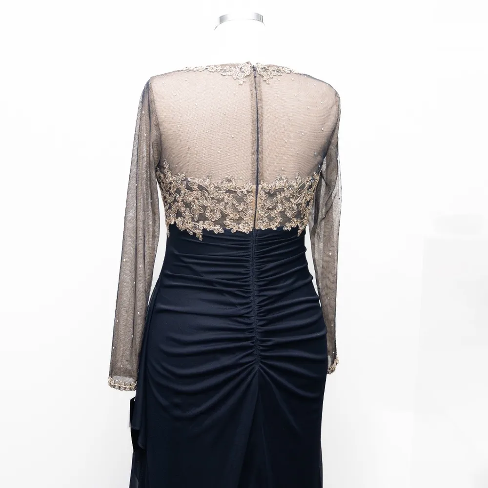 XSCAPE - Embellished Illusion-Bodice Ruched Gown - Image 13