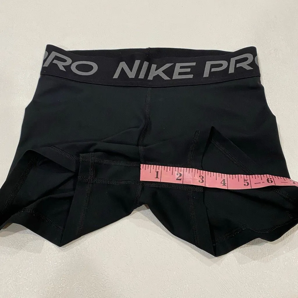 Nike Pro Dri-FIT Black Compression Shorts Women’s Small Training Running - Image 6