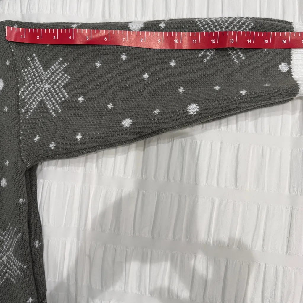 Christmas sweater reindeer snowflakes and falling snow size xxl - Image 5