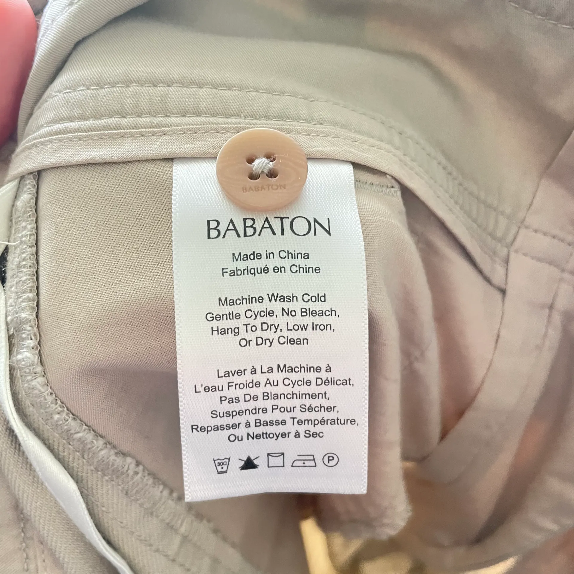 Babaton Beige Linen Blend Wide Leg Culotte Pants With Detachable Belt - Image 7
