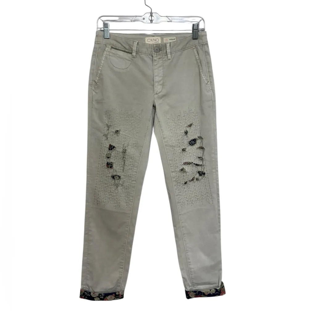 NWT Chino by Anthropologie Relaxed Patched Chino Pants - Size 25 - Image 4