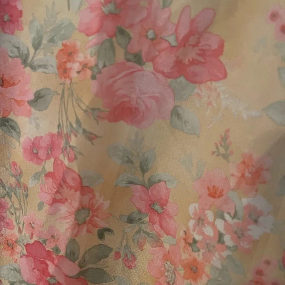 Haband! vintage blazer jacket yellow & pink floral. Size XL - Image 6