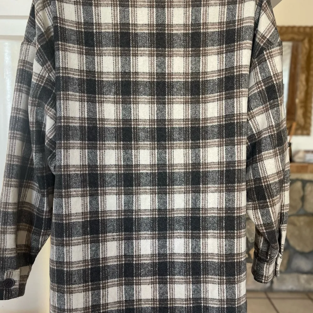 Papermoon Style Wrenley Oversized womens button up shirt 3/4 sleeve size S - Image 8