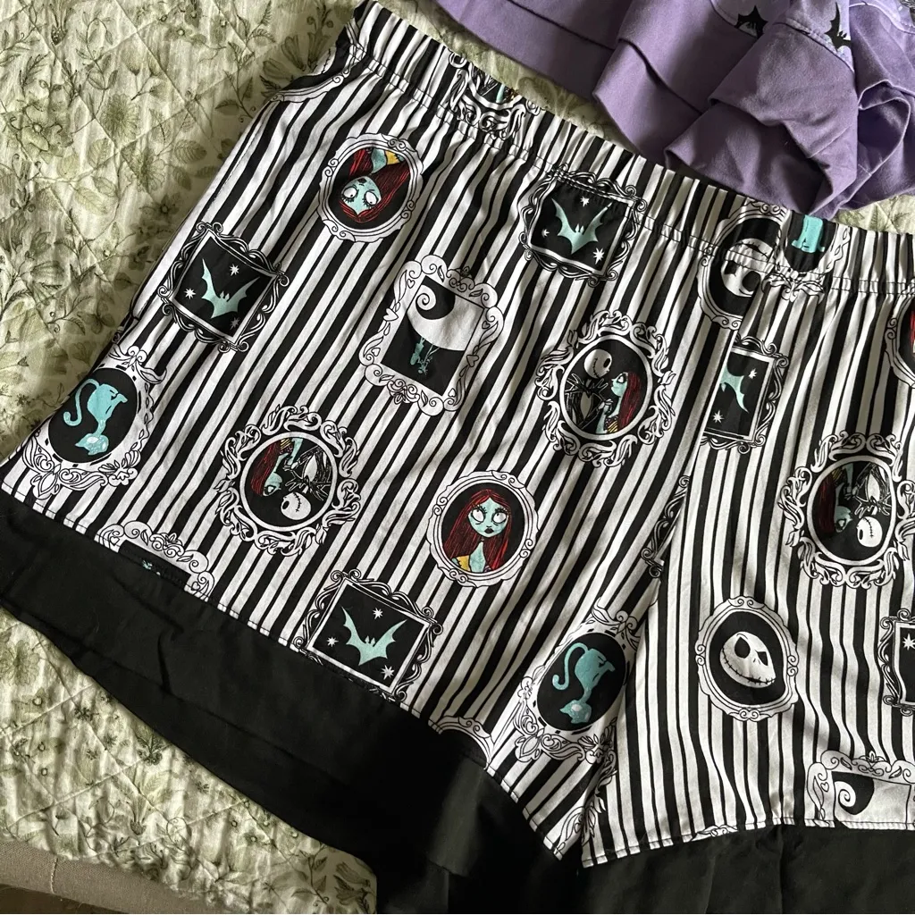 Disney Nightmare Before Christmas Pajama Shorts Bundle Size 2XL - Image 2
