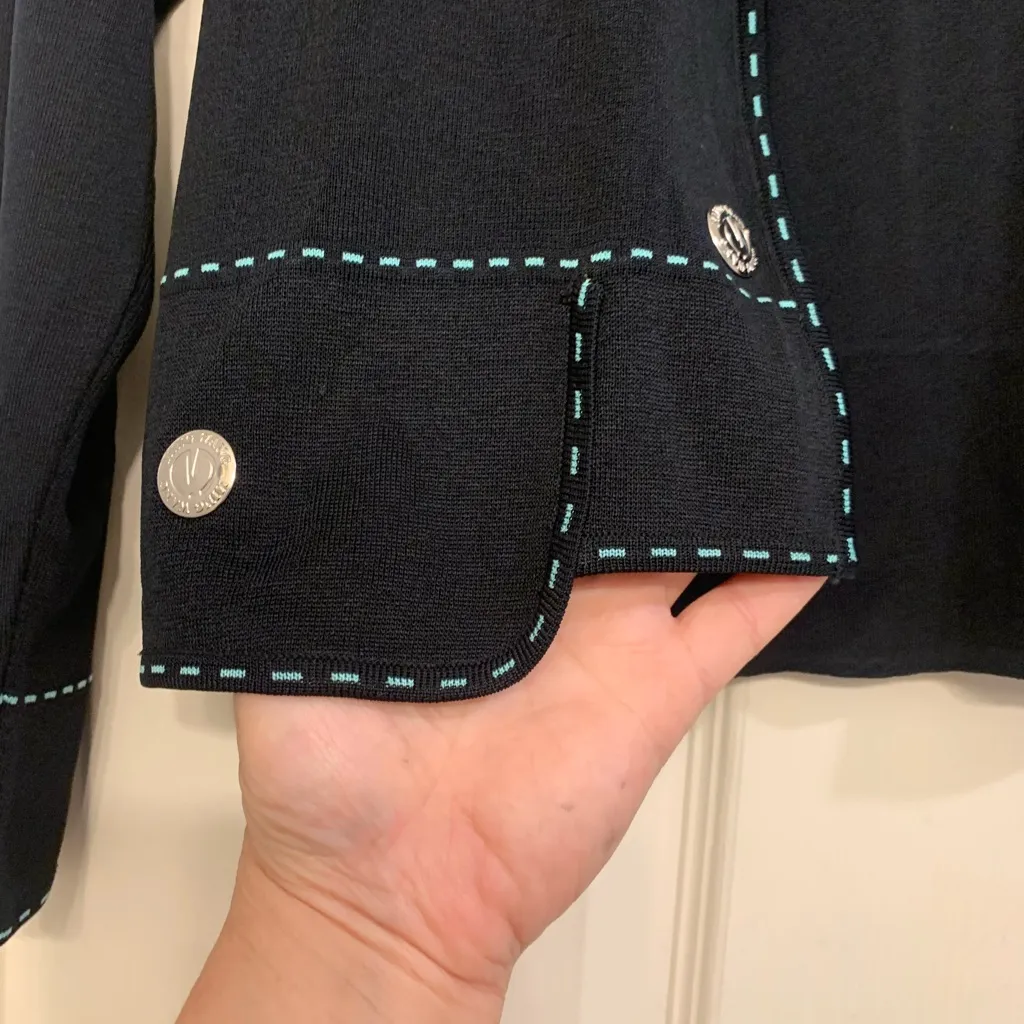 Ming Wang Black Acrylic Medium  Cardigan/Blazer.          2631 - Image 3