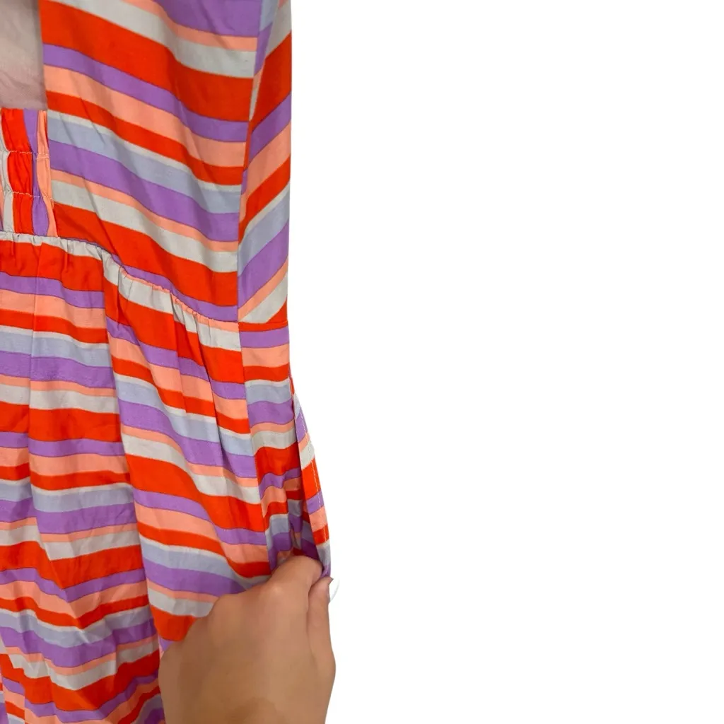 Harlyn Women’s Size‎ S Bustier Mini Dress Orange Purple Stripe Sundress Preppy - Image 8