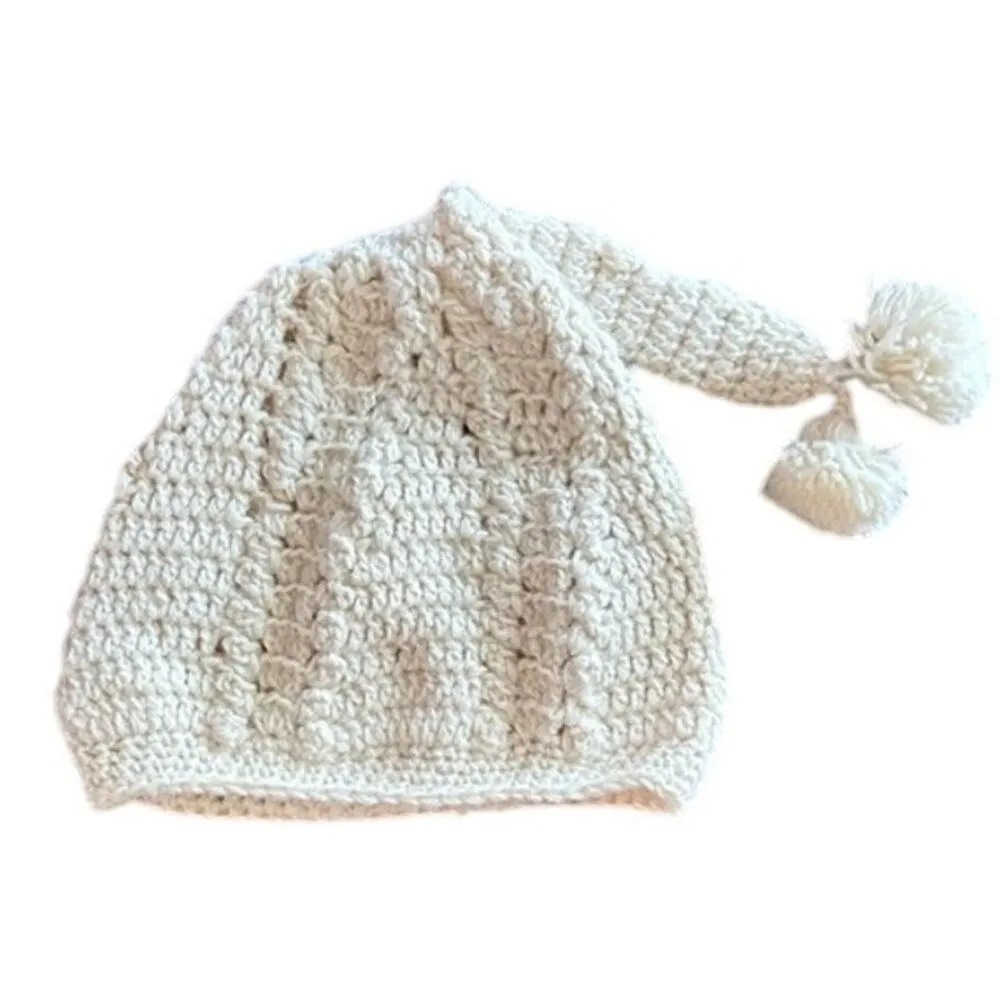 Novica Handmade 100% Alpaca Wool Cream Hat Made in Peru - Image 3