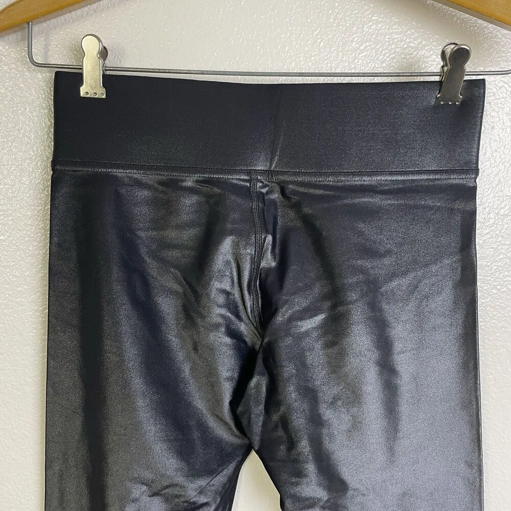 Carbon 38 Leggings Womens Medium Black Takara Shine Mid Rise Crop Workout Yoga - Image 7