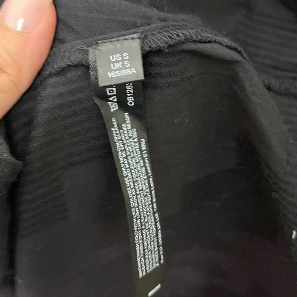 Free People At Dusk Midi Dress in Black Open Back High Low Hem Womens Size Small - Image 11