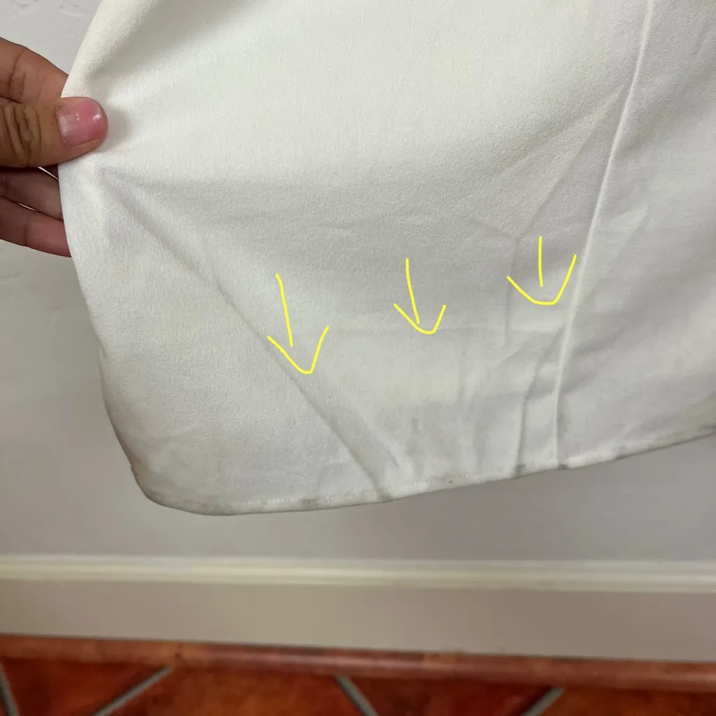 Show Me Your MuMu Florentine Midi Dress in White Stretch - Image 9