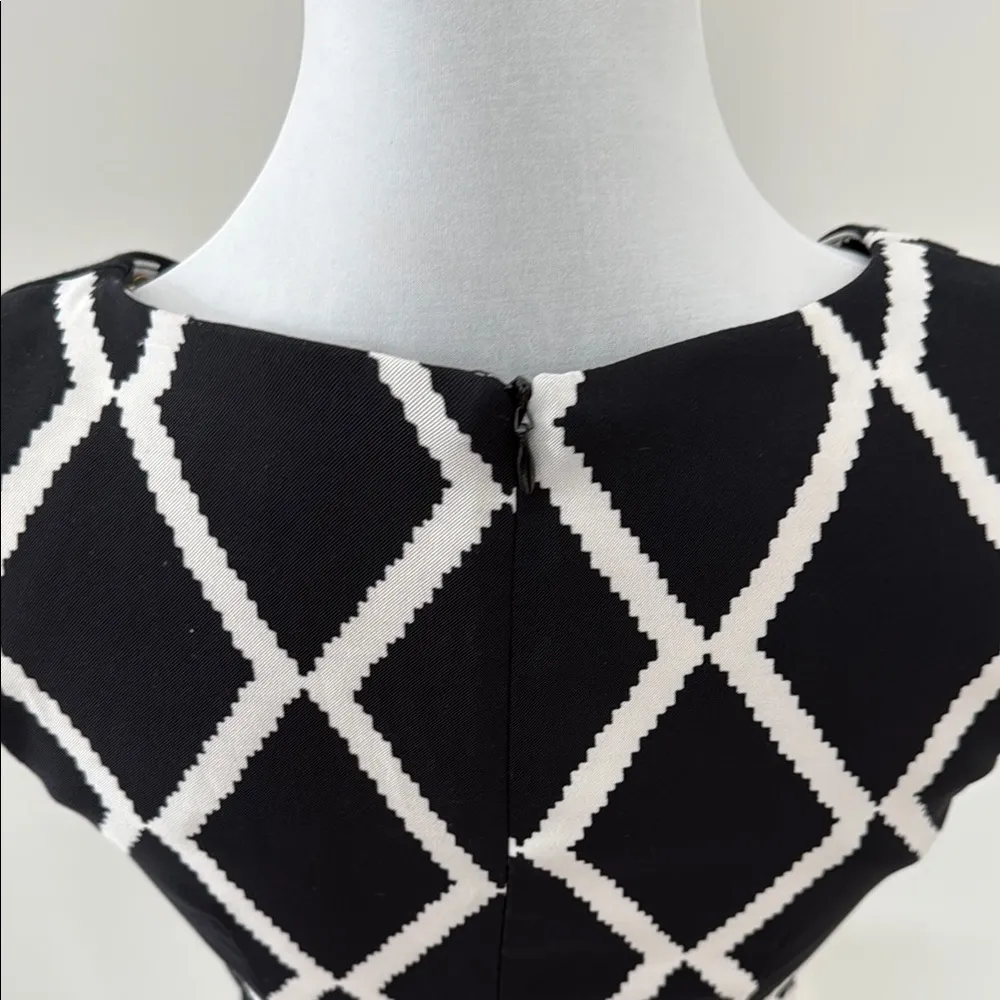 Black and White Sleeveless Dress - Image 6