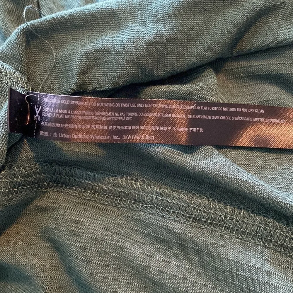 Urban Outfitters Out From Under NEW XS Women's Lounge Green Long Sleeve Top NWT - Image 6