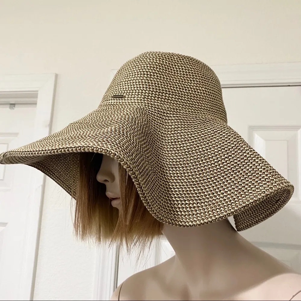 Nine West Floppy Straw Hat - Image 3