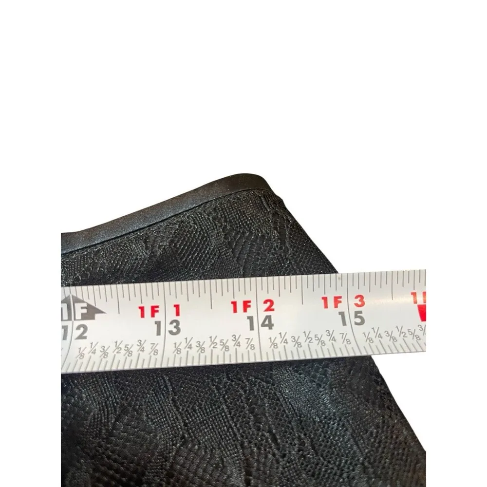 Adriana Papell Black Lace Floral Skirt Sheer Overlay Romantic Gothic Lined 10 - Image 11