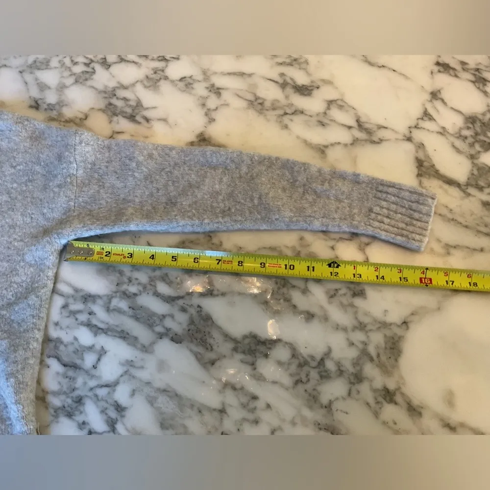 EUC Madewell Fulton Pullover Sweater in Light Gray XXS Customer Return Stretched - Image 12