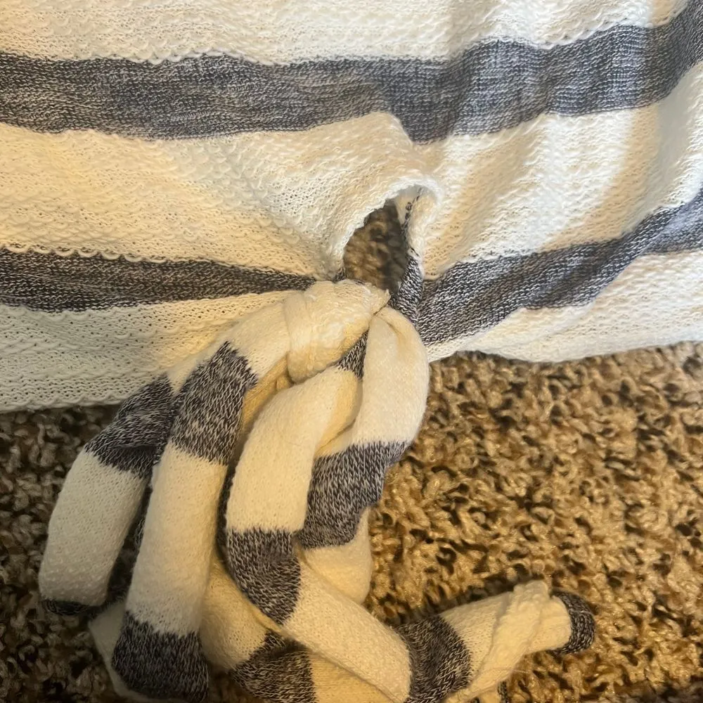 Umgee Striped Knit Sweater Casual Long Sleeve Crew Neck Nautical Top Size M‎ - Image 5