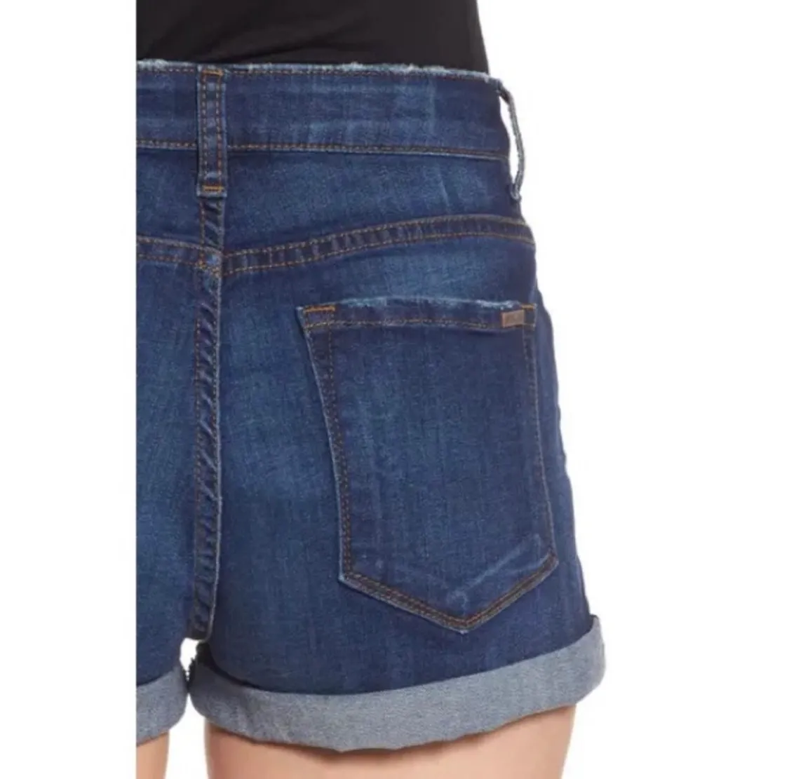 Mid Rise Denim Shorts - Image 8
