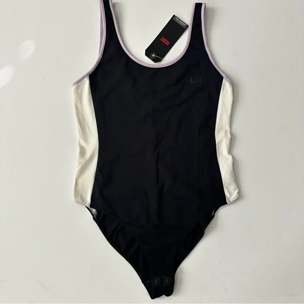 Levi's Colorblock Panel Bodysuit Size M Women - Image 3