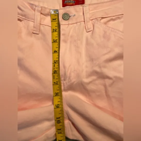 Dickies straight‎ leg jeans, painter pant style. light pink color, size 5/27 - Image 10