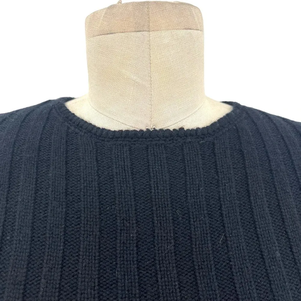 Chloe Black Exposed Zip Half Sleeve Cashmere Sweater Size‎ XS - Image 2