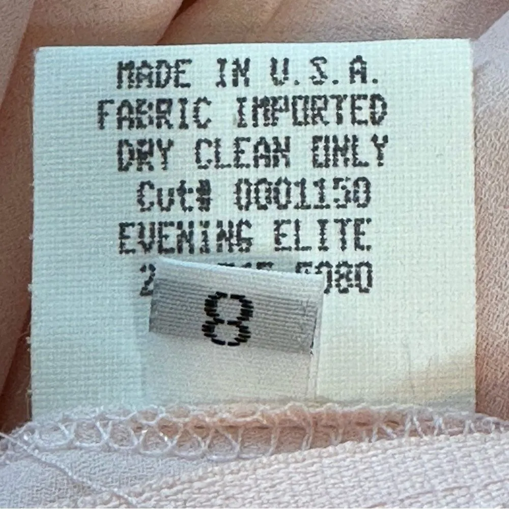 Vintage DEBORAH BOHANDY Evening Elite Pink Metallic Skirt and Jacket Suit Sz 8 - Image 9