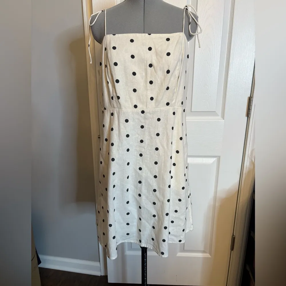 NWT Fit & Flare Tie-Strap Printed Mini Dress, Large - Image 3