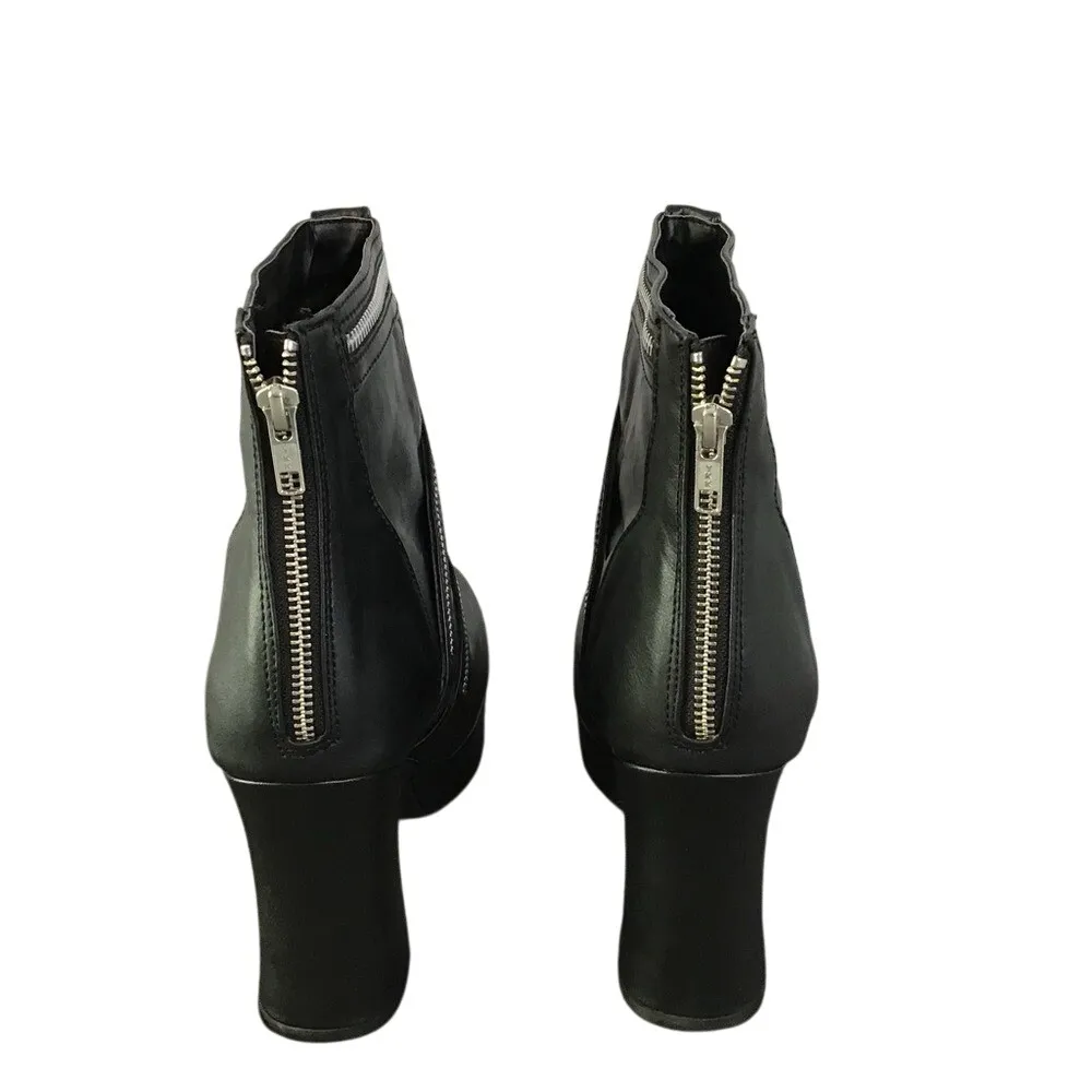 Demonia Gothika 50  Hi Heels Platform Ankle Size 10 3.75 block‎ heel Goth vegan - Image 3