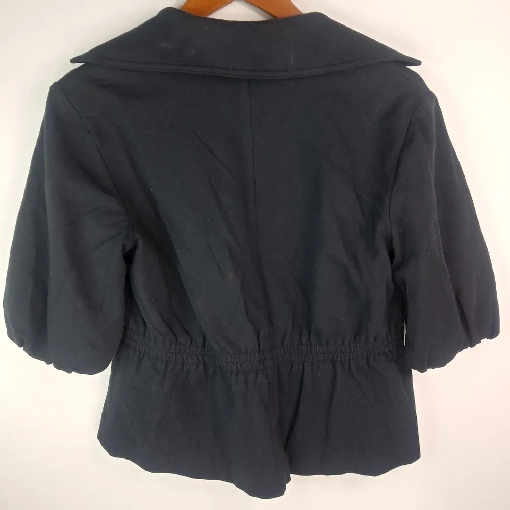 WHBM S Black Knit Bolero Jacket Blazer - Image 9